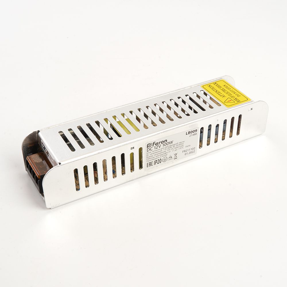 Блок питания для светодиодной ленты Feron LB009 12V 100W IP20 8,4A 21488
